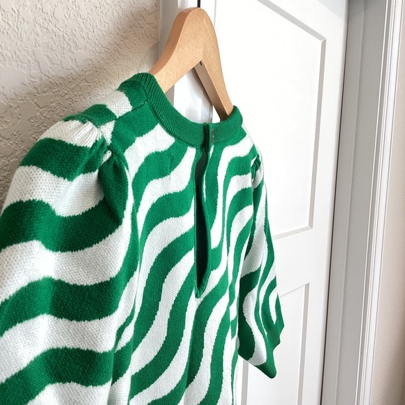 Maeve Harmon Jacquard Sweater Tee Anthropologie - Picture 6 of 11